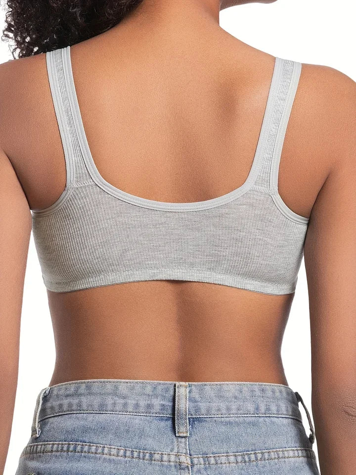 Soutien-Gorge Confort Sans Armatures – Brassière Push-Up Ajustable Femme